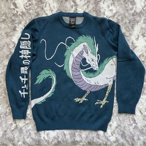 Hot Topic Studio Ghibli® Spirited Away Haku Dragon Knit Sweater